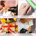 Miniatyrbild 5 av 5: 5 st 7/9/11/15/20 mm nagelborste set, akryl kristall liner borste nagelkonst nylon borsthuvud nagelverktyg för DIY-design