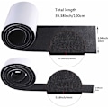 Miniatyrbilde 2 av 5: Selvklebende filtputer for møbler, sklisikre filtstolputer 2 ruller（10010cm+1002cm）Gratis kutting av alle størrelser Svart limfiltbeskyttelse T