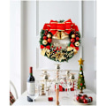 Miniatyrbillede 4 af 4: Julekrans med julepynt julekugle-