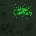 Miniatyrbillede 2 af 5: 2 stk. Glædelig Jul Lysende Vægsticker, Julebreve Fluorescerende Sticker Vindue Dør Dekaler Julepynt Julehjem Dekoration Stickers-