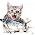 Miniatyrbild 1 av 5: Wabjtam Floppy Fish Cat Toy, 1 Pack Interaktiv Kattleksak - Realistisk Plysch Simulering Fisk Kattleksak - Elektrisk Catnip Leksaker - Roliga Husdjur Tugga Suppli