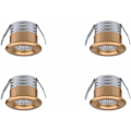 Miniatyrbillede 1 af 3: 4-pak Mini LED Indbyggede Spotlights, 3W, Varmt Hvidt Guld