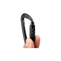 Miniatyrbillede 3 af 5: 360° roterende karabinhage, 4Kn, 2 stk., sort