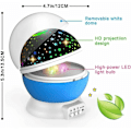 Miniatyrbilde 2 av 5: Stjerneprojektor for barn, roterer 360 grader, 4 LED skrivebordslampe 17 farger som skifter med USB-kabel, unike gaver til barnerommet og babyrommet