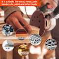Miniatyrbillede 3 af 5: 125mm 60 80 100 120 240 Slibeskiver Runde Form Ark Polering 8 Huller Runde Form (100stk)