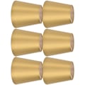 Miniatyrbillede 2 af 5: 6 stk. E14 Lampskærme Stof Lampskærme Bordlampe Loftlampe Lampskærme til Soveværelse Stue Guld PX153