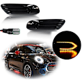 Miniatyrbild 4 av 5: 2x LED Dynamiska Sidomarkörlampor Blinkers Lampa För 2014-2020 Mini F55 F56 F57