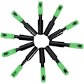 Miniatyrbilde 2 av 5: 10 stk FTTH Integrerte Connector SC / Grønn Plast Fiberoptisk Connector