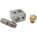 Miniatyrbillede 4 af 5: MK10 Hotend Kit til 3D-printer M7 Messingdyse og Hals med PTFE-rør Aluminium Opvarmningsblok