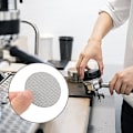 Miniatyrbild 2 av 5: 558mm espressoskärm, återanvändbar 1,7mm tjock 150μM rostfritt stål espressoskärm (2-pack)