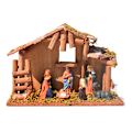 Miniatyrbillede 1 af 5: Julekrybbe Kompletsæt, Julekrybbe Scene - Krybbe Sæt, Julekrybbe Harpiksfigurer til Julepynt til Polyresin Jul