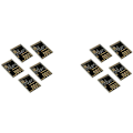 Pikkukuva 1 / 5: Mini NRF24L01 + -moduuli 2,4 GHz SMD Ilmainen lähetin-vastaanotin (10 kpl) 2,4G