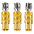 Miniatyrbillede 1 af 5: 3 stk. Højtemperatur M6 Gevindhals Sæt, til 1.75mm Forbrugsvarer, V5/V6, Prusa I3 MK3S (Forgyldt, Gevind)