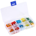 Miniatyrbillede 1 af 5: 50 stk. 5A 10A 15A 20A 30A Bils Sikringer med Klip Auto Standard Mini Sikring