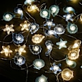 Miniatyrbillede 1 af 5: Lysguirlande udendørs indendørs lysguirlander led batteri guirlande af lys dekoration soveværelse deco fødselsdag bryllup tropisk marine hestehoved søstjerne s