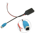 Miniatyrbillede 2 af 5: -237B Full Speed ​​Bilradio AUX-indgang Udskiftning 3.5MM Lyd MP3 Bluetooth 5.0 Mikrofonadapter til