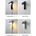 Miniatyrbillede 3 af 5: Moderne Indendørs Vægslamper 3 Farvetemperatur LED Vægslampe 7W Indendørs Vægslampe 180° Rotation Vægslamper (Rund Sort)