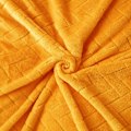 Pikkukuva 4 / 5: Plush-fleece-peitto, Queen-kokoinen sohvapeitto, Pehmeä ja pörröinen sohvan koristepeitto - Mukava ja kevyt, Keltainen, 127 x 152 cm