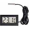 Miniatyrbild 1 av 5: Ny Digital LCD Termometer Temperaturmätare Sond Sensorområde -50 Celsius C till +110 Celsius C