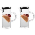Miniatyrbild 1 av 5: Glaskaraff Karaff Kylskåpskaraff 1 Liter 2 Stycken i 1 Set Tekanna Karaff
