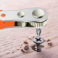 Miniatyrbild 2 av 5: Räckskruvmejsel, magnetisk skruvmejsel, mini 1/4 spärrnyckel, 1/4\" drivning högt vridmoment, mini spärr vändbar offset skruvmejsel, multifunktionell
