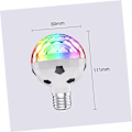 Miniatyrbillede 4 af 5: Fodboldscener Lys E26/ E27 Pære Disco Party Dekorationer Farverige Strobe Lys
