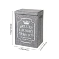 Miniatyrbillede 2 af 5: 72L Stor Foldbar Vasketøjskurv Stoffoldbar Vasketøjskurv Vasketøjspose Holdbar Vandafvisende Foldbar Vasketøjskurv Tøjpose Rejse Indkøb
