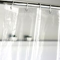Miniatyrbillede 5 af 5: Bruseforhæng lavet af vandafvisende, skimmel- og bakteriehæmmende PEVA-stof med 12 bruseforhængsringe til badeværelset, 180 x 200 cm