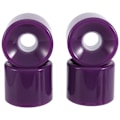 Miniatyrbillede 2 af 5: 4 stk./sæt 60x51mm Cruiser Skateboardhjul PU Hjul Longboard Cruiser Hjul, Lilla