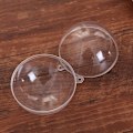 Miniatyrbild 3 av 5: Helt ny öppningsbar plastjulgransdekoration boll transparent transparent boll dekoration presentask 3CM