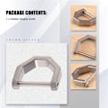 Miniatyrbillede 5 af 5: D-Type Multifunktionel Mini Fuld Titanium Spænde Bil Nøglering Udvendig EDC Værktøj Hestesko-L