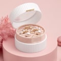 Miniatyrbillede 3 af 5: Nordisk Stil Macaron Bærbar Æske Rund Dobbelt Øreringe Halskæde Ring Opbevaring Klassificering, Hvid