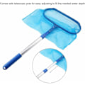 Miniatyrbillede 5 af 5: Pool Skimmer Net Professionel med Heavy Duty Teleskopisk Klemme Pool Skimmer Blade Net til Rengøring Rake Pool Rengøringsartikler Fjern Blade og Affald
