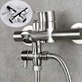 Miniatyrbillede 3 af 5: Omstillingsventil Omstillingsventil Omstillingsventil Trevejsventil Til Toilet Badeværelse Køkken Håndbruser Og Fast Håndbruser, Universal Brusersystem