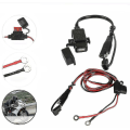 Miniatyrbilde 3 av 3: Motorsykkel USB-lader SAE til USB-kabeladapter Hurtigkobling Vanntett USB-port 2.1a