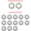 Miniatyrbilde 4 av 5: 15 stk kulelagerssett for 1/10 2WD Torment Amp Ruckus Circuit Boost RC bil oppgraderingstilbehør