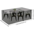 Miniatyrbillede 2 af 5: Tilbud, Vandtæt Havemøbelbetræk 210D Oxford Stof Sort Rektangulært Rattan Havemøbelbetræk Vindtæt Soltæt (170 x 94 x 70 cm)