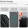 Miniatyrbillede 3 af 5: Foldbar Magasinholder med 4 Rum Justerbar Opbevaringsboks Skrivebordsarrangør Bogstøtter Aktetaske Mappe Magasin Bog Arkivmodul Fil Skab Opbevaring