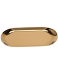 Miniatyrbillede 3 af 5: 3X Guld Metal Opbevaringsskuffe Oval Frugtfad Prikkede Små Genstande Display Spejl