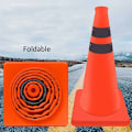 Miniatyrbillede 1 af 5: Keglekolonne Foldsammenklappelig Teleskopisk Parkeringssøjle Isbøtte Trafikkegle Foldsammenklappelige Trafiksignaler, Nødtrafikkegler Multifunktionelle Reflekterende Kegler