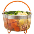 Miniatyrbillede 3 af 5: Dampkurv i rustfrit stål, Instant Pot-tilbehør til Ninja Foodi trykkoger og multikoger, 6Qt