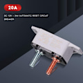 Miniatyrbillede 2 af 5: 4 stk. DC 12V-24V Automatisk Nulstilling Sikringsautomat med Dæksel Stud til Bil og Mere (20 Amp)