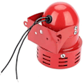Miniatyrbild 4 av 4: Kraftfull utomhuslarmsiren 220V - 120dB - Röd - Metall - Ruikalucky