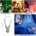 Miniatyrbilde 3 av 5: E14 Fargerik LED-lyspære, 3W Rød, Grønn, Blå, Varmhvit Lystpære, Egnet for AC220-240v, Halloween/Jul/Festival, Bar/Fest Farge Lys