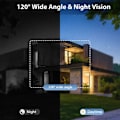 Pikkukuva 3 / 5: Älykäs langaton videoovikellon digitaalinen visuaalinen WIFI-ovikello 480P kodin turvakamera