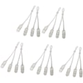 Miniatyrbillede 1 af 5: 10 par holdbare faste maske clips reb snor resin clip camisole stabilisator elastisk reb justerbare clips elastikbånd til maske