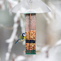 Miniatyrbild 3 av 5: 2-pack fågelmatare skyddande lock, skyddande kupol, regnskydd för hängande fågelmatare för trädgård