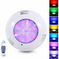Miniatyrbillede 1 af 5: LED-svømmebassengprosjektor, 35W ekstra flat RGB-svømmebassenglampe, dimbar flerfarget skiftende nedsenkbar LED med fjernkontroll, 140° strålevinkel