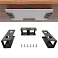 Miniatyrbillede 4 af 5: 3 stk. Laptop Stativ til Under Bordet, Passer til Laptop, Sort Bakke