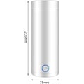 Miniatyrbillede 2 af 5: 400 ml mini kedel og mini termokande, EIMZU bærbar elektrisk kedel, bærbar elektrisk rejsekedel, 4 minutters hurtig tilberedning, 3 i 1 med 304 rustfrit stål